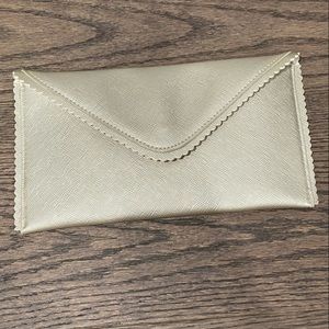 Indigo Scalloped Edge Envelope Clutch